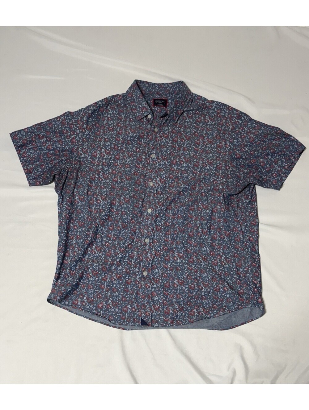 UNTUCKit Hartwell Floral Button Down Shirt Mens Large Regular Fit